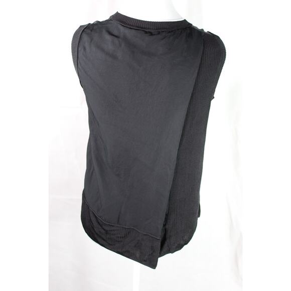 Rag & Bone Tanktop Mixed Texture Black White Trim Classic Old Money XS - Picture 3 of 7